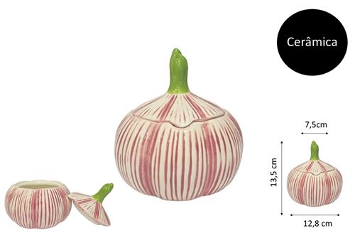 25372 TAÇAS CERÂMICA C/ TAMPA ALHO