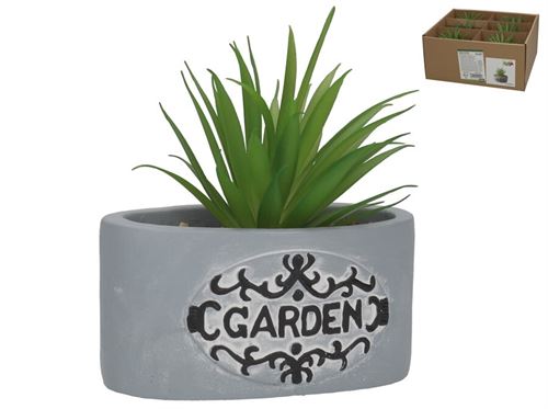 401584 VASO PLANTA ARTIFICIAL 13,5X8X7