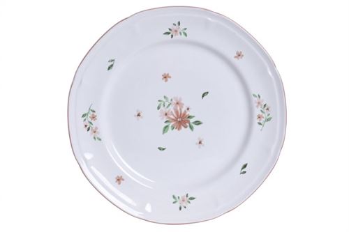 PC-228228 PRATO PORCELANA 27X27X2CM ROSA