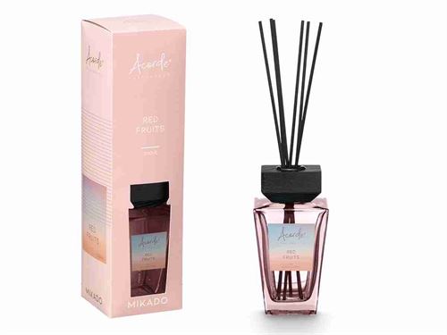 12006 DIFUSOR MIKADO QUADRADO 200ML FRUTOS VERMELHOS